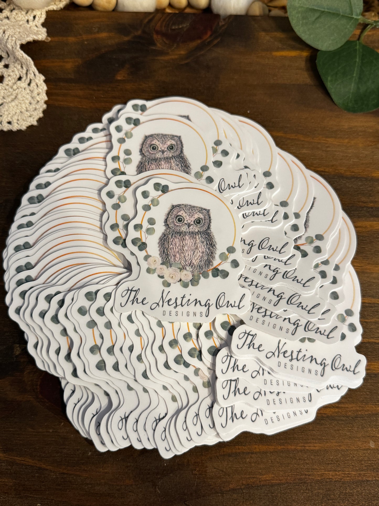 The Nesting Owl Sticker