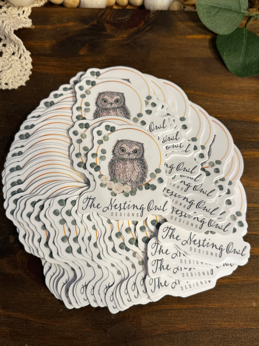 The Nesting Owl Sticker